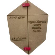 Gabarito De Madeira Para Pipa Charutinho 60 Cm