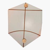Gabarito de madeira para pipa paulistinha 62 cm bambu x bambu