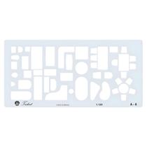 Gabarito de Móveis Escala 1:100 Trident 13,5x7,5cm Mod A-6 Gabarito de Móveis Escala 1:100 Trident 13,5x7,5cm Mod A-6