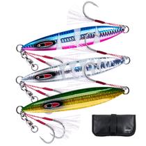 Gabarito de pesca Goture Glow Slow Pitch Jigs com saco de gabarito 100g/150g/250g Gabarito de pesca Goture Glow Slow Pitch Jigs com saco de gabarito 100g/150g/250g