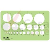 Gabarito Desetec 4364-circulos M/m Gabarito Desetec 4364-circulos M/m