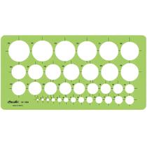 Gabarito Desetec Circulógrafo em Milímetros Trident Mod. 4384 Gabarito Desetec Circulógrafo em Milímetros Trident Mod. 4384