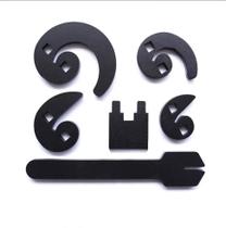 Gabarito Duplo 6 Peças Volutas Art-nouveau Serralheria