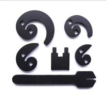 Gabarito Duplo 6 Peças Volutas Art-nouveau Serralheria