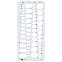 Gabarito Elipses Trident 60 Elipses Mod D-12 Gabarito Elipses Trident 60 Elipses Mod D-12
