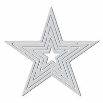 Gabarito Estrela Patchwork Fuxico Régua Molde Acrilico