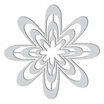 Gabarito Margarida Flor Patchwork Fuxico Régua Molde Acrilic