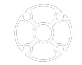 Gabarito Molde Circular 28cm Personalizado Mdf Cru De 6mm Gabarito Molde Circular 28cm Personalizado Mdf Cru De 6mm