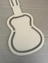 Gabarito Molde Para Petisqueira Personalizado Violão Mdf Cru 6mm