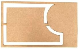 Gabarito Molde Personalizado Diversos Tábua Mdf Cru 6mm Kit 5 Peças Gabarito Molde Personalizado Diversos Tábua Mdf Cru 6mm Kit 5 Peças