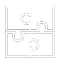 Gabarito Molde Personalizado Quebra Cabeça Mdf Cru De 6mm Gabarito Molde Personalizado Quebra Cabeça Mdf Cru De 6mm