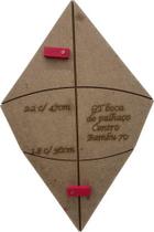 Gabarito Para Confecção De Pipa Gt Boca De Palhaço 70 Cm