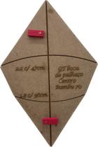 Gabarito Para Confecção De Pipa Gt Boca De Palhaço 70 Cm
