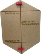 Gabarito Para Confecção De Pipa Latão 72 Cm Bambu X Bambu
