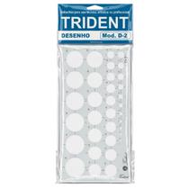 Gabarito para Desenho Circulógrafo Trident - D-2