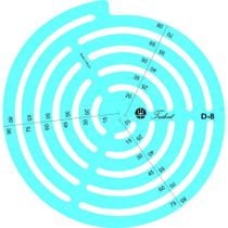 Gabarito para Desenho de Raios Trident 17,5x18,5cm D-8