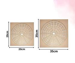 Gabarito para Mandala MDF CRU - 20 cm e 35 cm de Diâmetro Gabarito para Mandala MDF CRU - 20 cm e 35 cm de Diâmetro