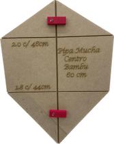 Gabarito Pipa Mucha 60 Cm Gabarito Pipa Mucha 60 Cm