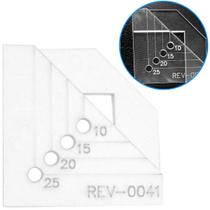 Gabarito Regua Fio Cabelo Marcação Furar Ilhós Cartonagem Gabarito Regua Fio Cabelo Marcação Furar Ilhós Cartonagem