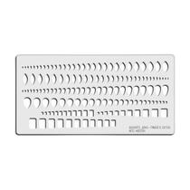 Gabarito Régua Para Jóias Pingos Gotas M2006A Acrilico Fenix