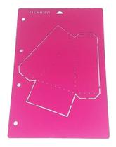 Gabarito Tecnicryl Caixa Fatia De Bolo Acrilico