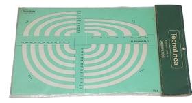Gabarito Tecnolinea Desenho Elipsógrafo Td-6 Trident