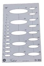 Gabarito Trident Desenho Elipses D-20