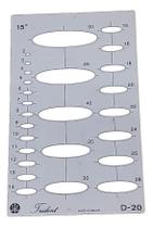 Gabarito Trident Desenho Elipses D-20