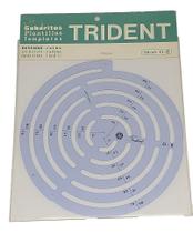 Gabarito Trident Desenho Raios D-8 Gabarito Trident Desenho Raios D-8