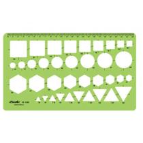 Gabarito Trident Desetec Combinado 23,5x12cm - 4380 Gabarito Trident Desetec Combinado 23,5x12cm - 4380