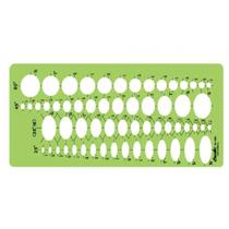 Gabarito Trident Desetec Elípses 27,5x15cm - 4367 Gabarito Trident Desetec Elípses 27,5x15cm - 4367