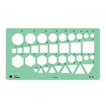 Gabarito Trident para Desenho de Combinado 17,5x18,5cm - D-9