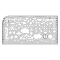 Gabarito Trident Universitário Mg-3 Simbologias Pvc 0.5Mm.