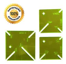 Gabaritos Canto Mitrado Centímetro Polegadas Patchwork Verde