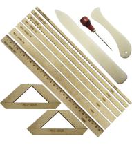 Gabaritos Réguas Cartonagem Encadernação Vincadores Agulhão.