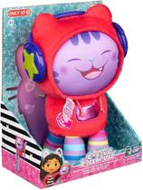 Gabby Dollhouse Pelúcia Dj Risonho Catnip 28cm Som E Luz