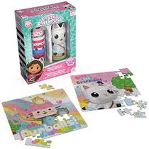 Gabby's Dollhouse, 2-Puzzle Pack 48-Piece quebra-cabeças em tubos de armazenamento de personagens Gabby's Dollhouse Brinquedos Kids Puzzles, para pré-escolares com idade igual ou superior a 4 anos
