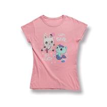 Gabby's Dollhouse T-Shirt de manga curta da menina