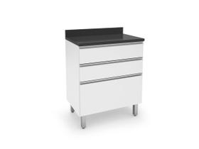 Gabinete 2 Gavetas 1 Gavetão 70cm Top Class