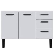 Gabinete Aço Atena 1,17 Metros Branco Para Pia 1,20 Metros - P102965 - COZIMAX Gabinete Aço Atena 1,17 Metros Branco Para Pia 1,20 Metros - P102965 - COZIMAX