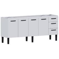Gabinete Aço Atena 1,92 metros Branco Para Pia 2,00 Metros - P103618 - COZIMAX Gabinete Aço Atena 1,92 metros Branco Para Pia 2,00 Metros - P103618 - COZIMAX