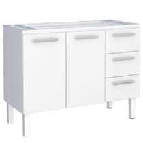 Gabinete Aço Novo Venus 1,17 Metros Branco Para Pias de 1,20 Metros - P103619 - COZIMAX Gabinete Aço Novo Venus 1,17 Metros Branco Para Pias de 1,20 Metros - P103619 - COZIMAX