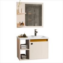 Gabinete Adonis 60cm com Espelho e Cuba Banheiro