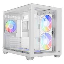 Gabinete AeroCool Dryft ARGB Branco Com Vidro Lateral 6Fans e Sem Fonte 6889