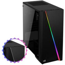 Gabinete Aerocool Gamer Mid Tower Mini Cylon Suporta Até 3 Fans e 3 SSDs Com Iluminação de Rgb 13 Modos Painel de Acrílico Gabinete Aerocool Gamer Mid Tower Mini Cylon Suporta Até 3 Fans e 3 SSDs Com Iluminação de Rgb 13 Modos Painel de Acrílico