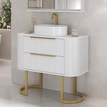 Gabinete Alice 1 metro Com Pés - Fabribam Branco