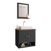 Gabinete Arm Banheiro Deli 2 Portas com Cuba Torino Branca