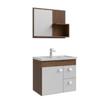 Gabinete Armario Banheiro Isa com Cuba Espelheira 2 Gavetas Gabinete Armario Banheiro Isa com Cuba Espelheira 2 Gavetas