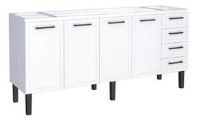 Gabinete Armário Cozinha Juno 1.80 Mt - 4 Portas 4 Gavetas - 100% Aço -Cozimax Gabinete Armário Cozinha Juno 1.80 Mt - 4 Portas 4 Gavetas - 100% Aço -Cozimax