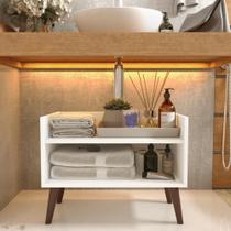 Gabinete armário organizador Grécia para banheiro - Branco Gabinete armário organizador Grécia para banheiro - Branco